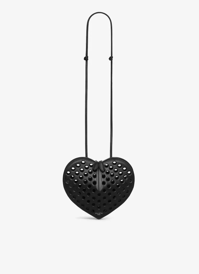 Alaa Mini Bags LE CUR BAG IN PERFORATED LAMBSKIN Black 8211 Women