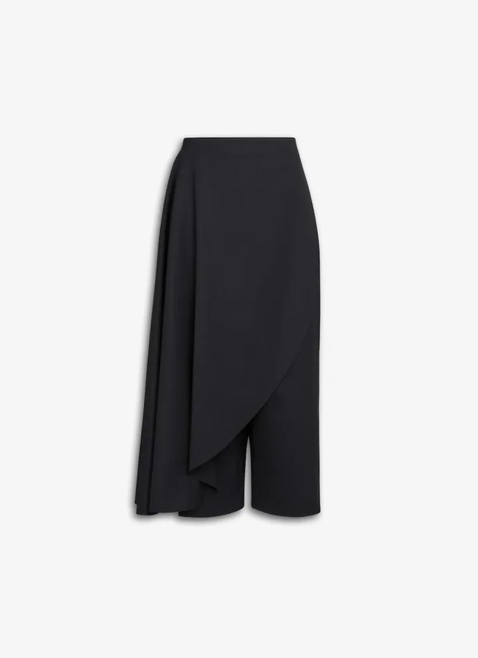 Alaa Pants and Shorts ASYMMETRICAL SKIRT TROUSERS Black 8211 Women