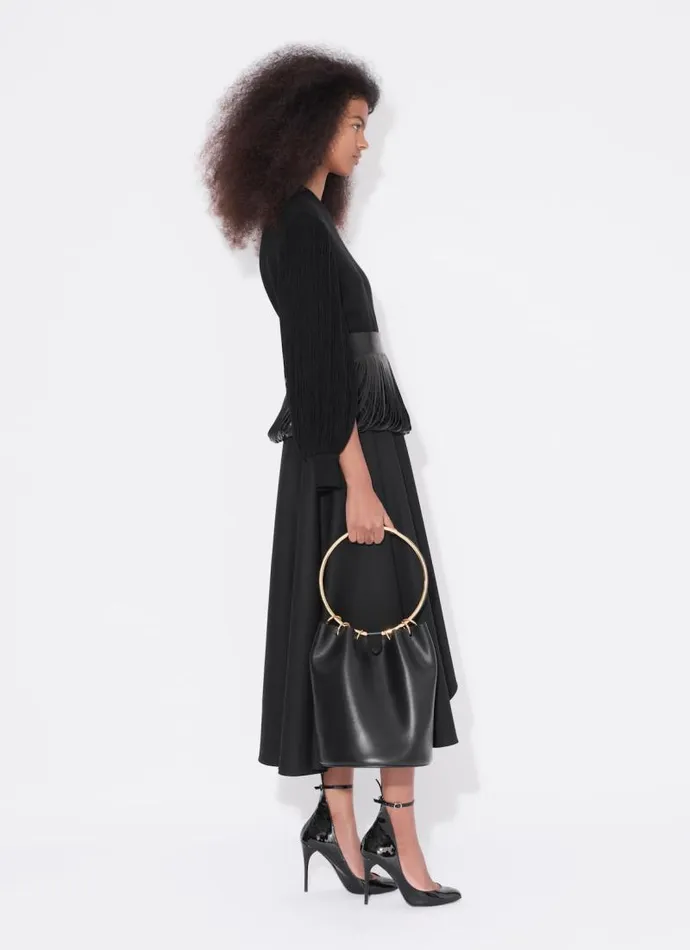 Alaa Pants and Shorts ASYMMETRICAL SKIRT TROUSERS Black 8211 Women