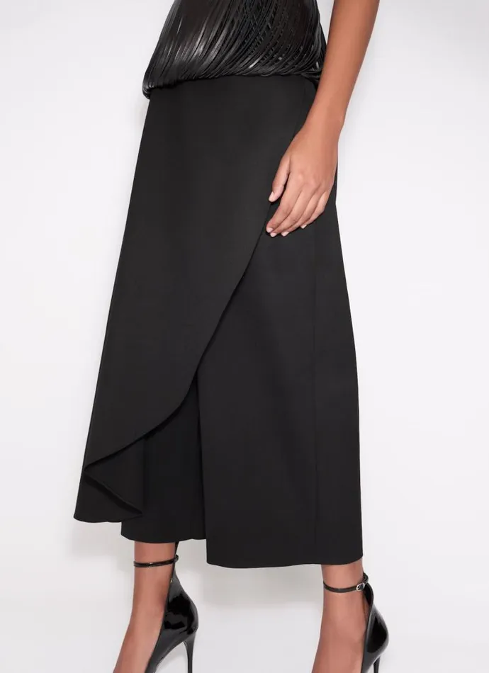 Alaa Pants and Shorts ASYMMETRICAL SKIRT TROUSERS Black 8211 Women