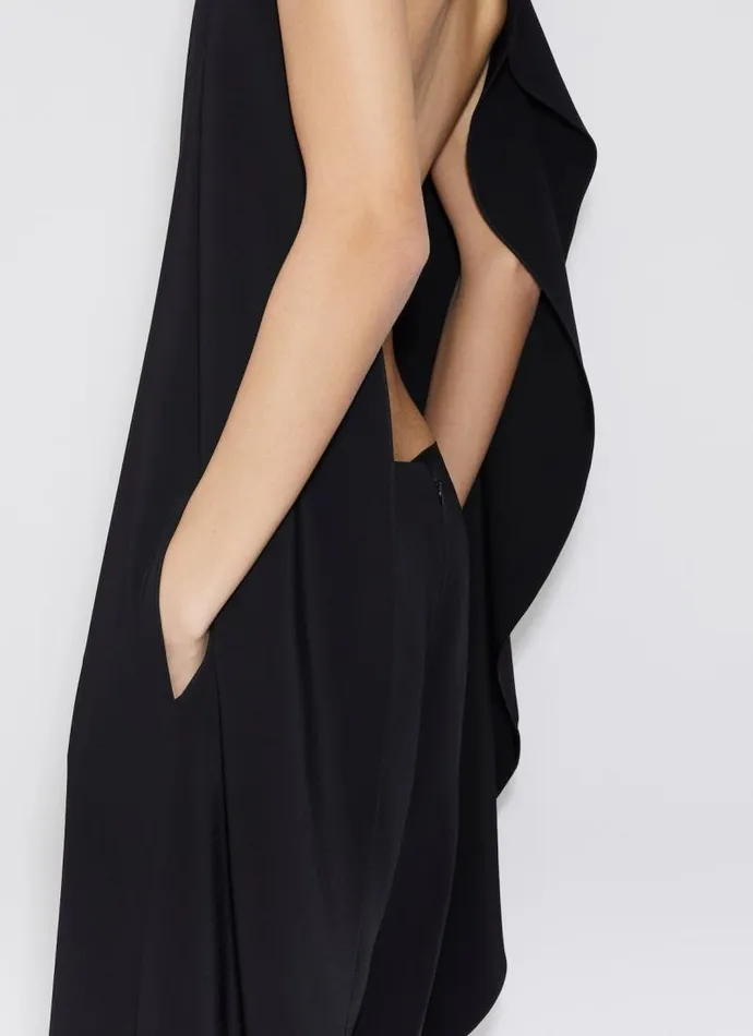 Alaa Pants and Shorts BACKLESS JUMPSUIT Black 8211 Women