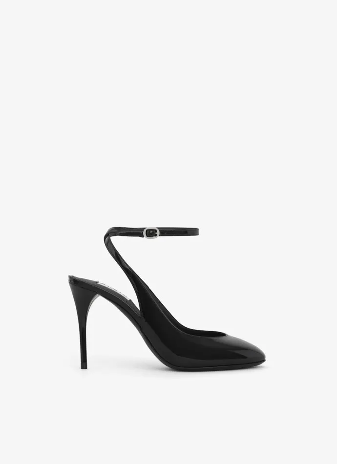 Alaa Sandals DECOLLETE SLINGBACKS IN PATENT CALFSKIN Black 8211 Women