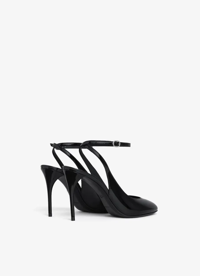 Alaa Sandals DECOLLETE SLINGBACKS IN PATENT CALFSKIN Black 8211 Women