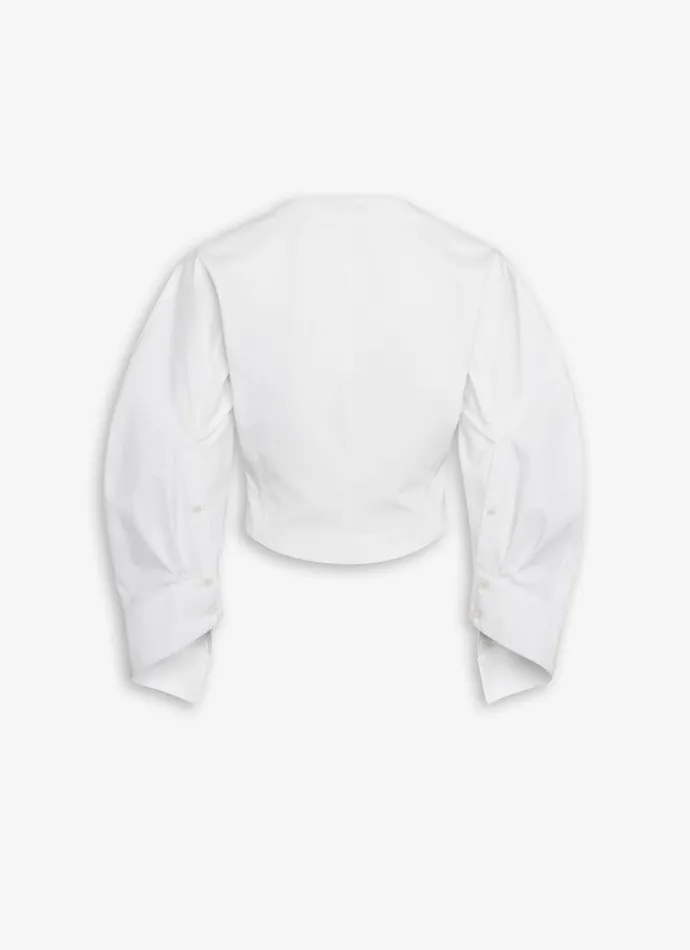 Alaa Tops and Shirts BLOUSE IN COTTON POPLIN White 8211 Women