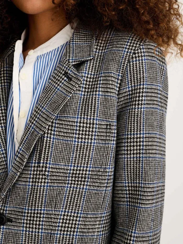 Alex Mill Jackets Outerwear Cecilie Blazer In Glen Plaid 8211 Women