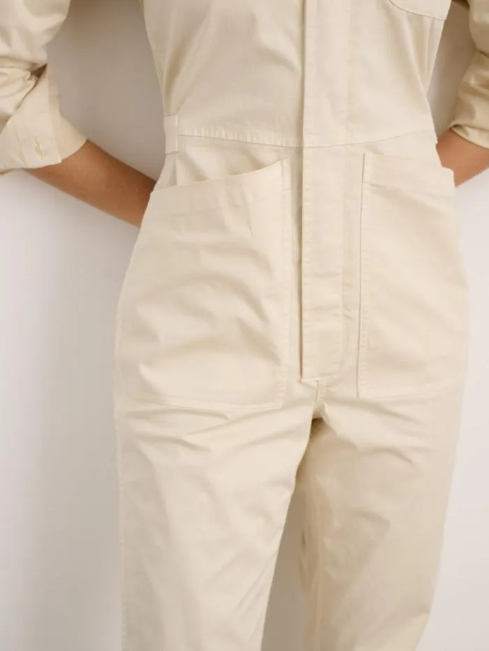 Alex Mill Jumpsuits Standard Jumpsuit In Cotton Twill Oatmilk 8211 Women