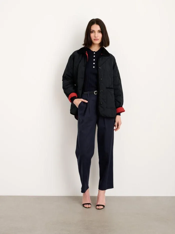 Alex Mill Pants Keaton Double Pleat Pant In Twill Dark Navy 8211 Women
