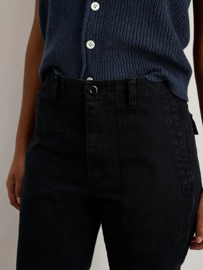 Alex Mill Pants Neil Pant In Herringbone Washed Black 8211 Women