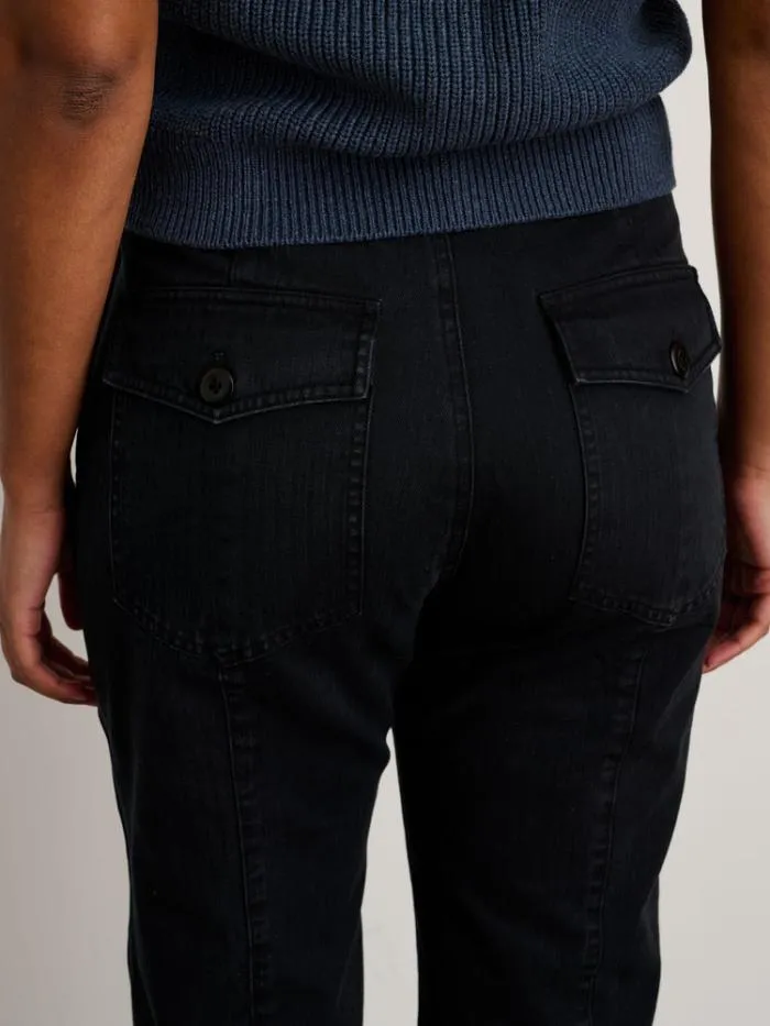 Alex Mill Pants Neil Pant In Herringbone Washed Black 8211 Women