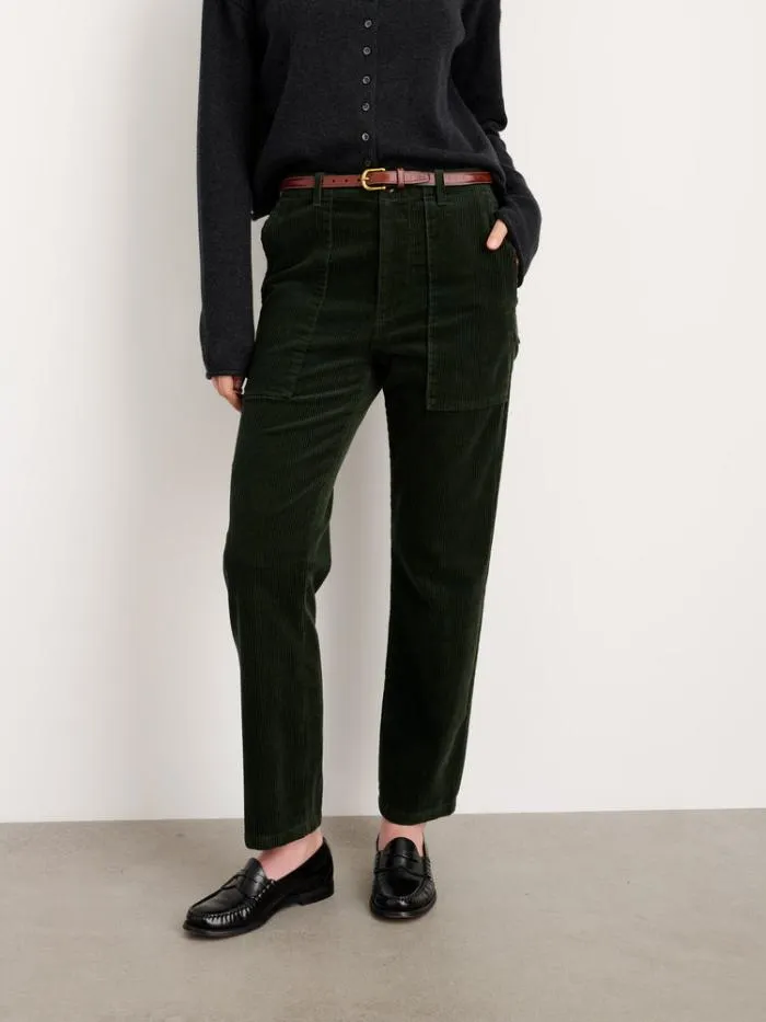 Alex Mill Pants Neil Straight Leg Pant In Corduroy Forest 8211 Women