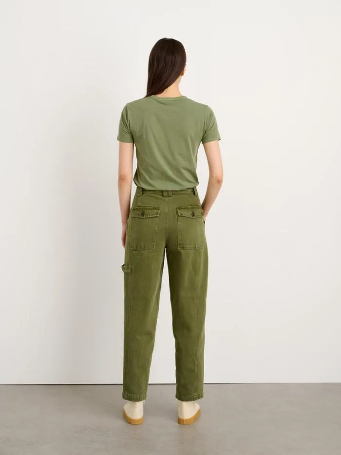 Alex Mill Pants Phoebe Pant In Recycled Denim Army Olive 8211 Women