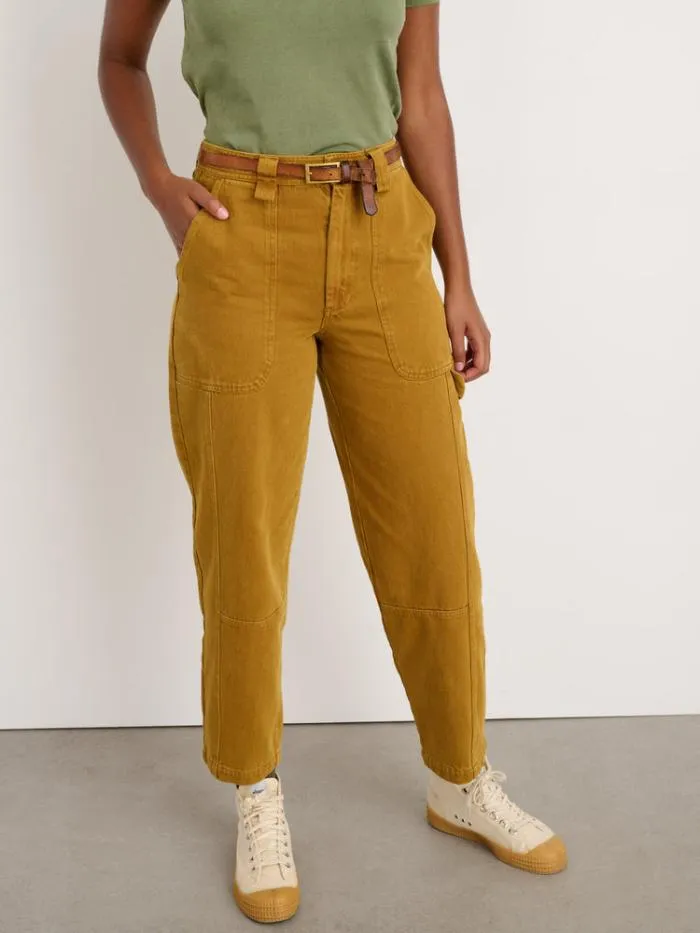 Alex Mill Pants Phoebe Pant In Recycled Denim Golden Khaki 8211 Women