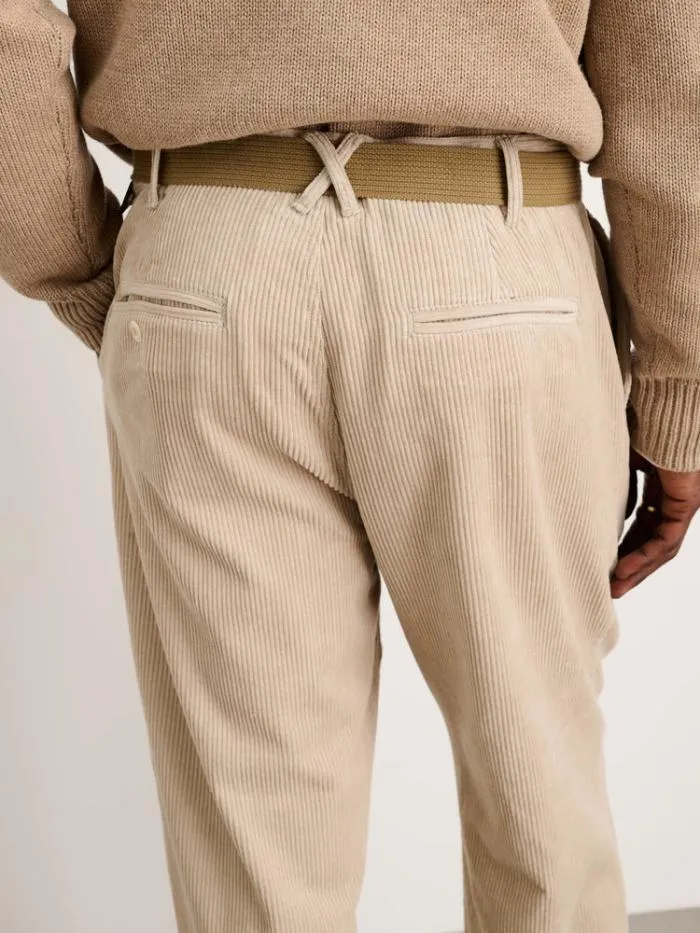 Alex Mill Pants Standard Pleated Pant In Corduroy Cloud Grey 8211 Men