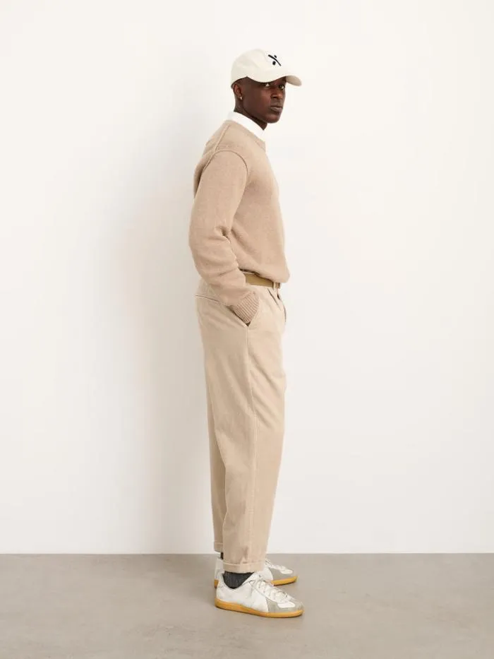 Alex Mill Pants Standard Pleated Pant In Corduroy Cloud Grey 8211 Men