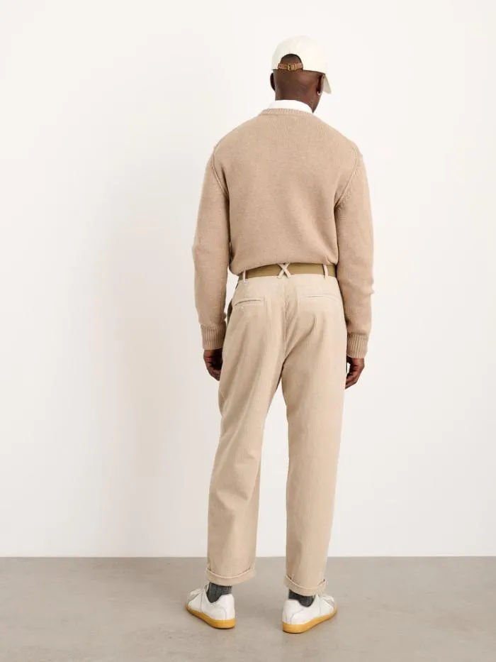 Alex Mill Pants Standard Pleated Pant In Corduroy Cloud Grey 8211 Men