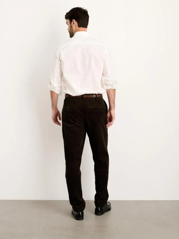 Alex Mill Pants Standard Pleated Pant In Corduroy Long Inseam Chocolate 8211 Men