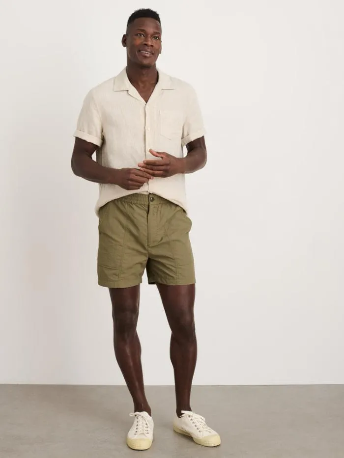 Alex Mill Shirts Camp Shirt In Flax Linen 8211 Men