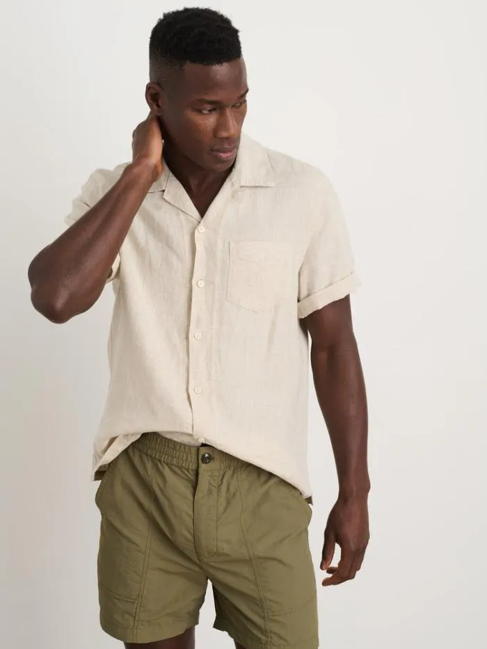 Alex Mill Shirts Camp Shirt In Flax Linen 8211 Men