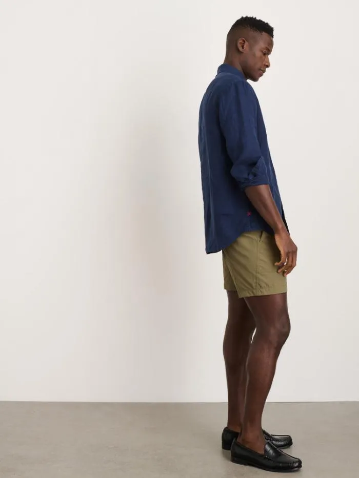 Alex Mill Shirts Mill Shirt In Linen Navy 8211 Men