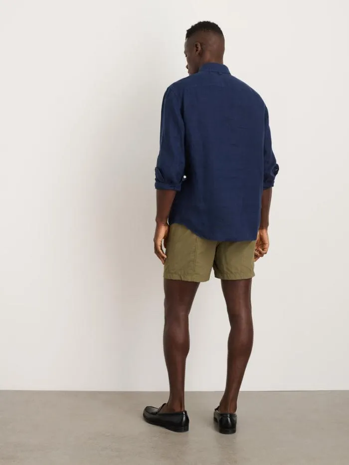 Alex Mill Shirts Mill Shirt In Linen Navy 8211 Men
