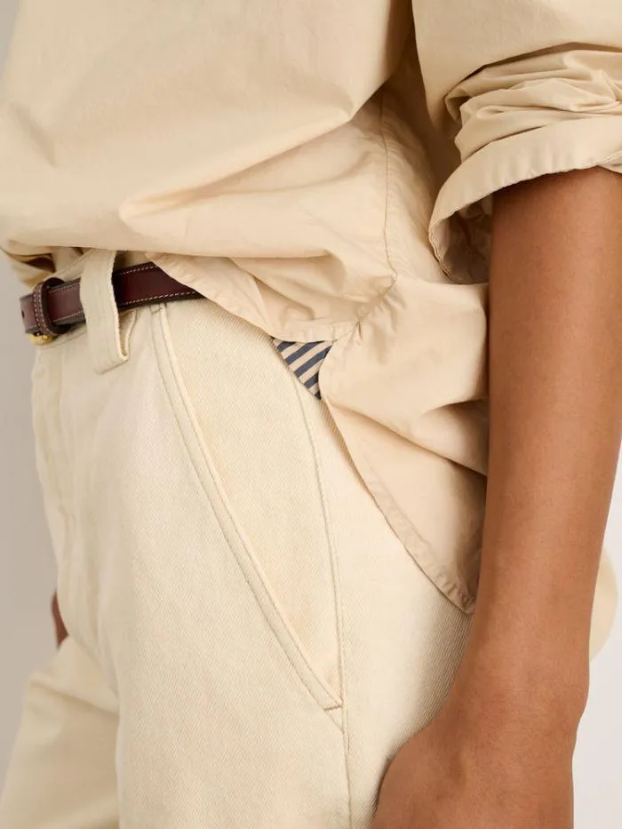Alex Mill Shirts Tops Jo Shirt In Paper Poplin Almond Milk 8211 Women