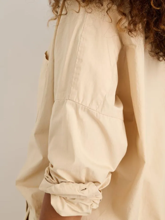 Alex Mill Shirts Tops Jo Shirt In Paper Poplin Almond Milk 8211 Women