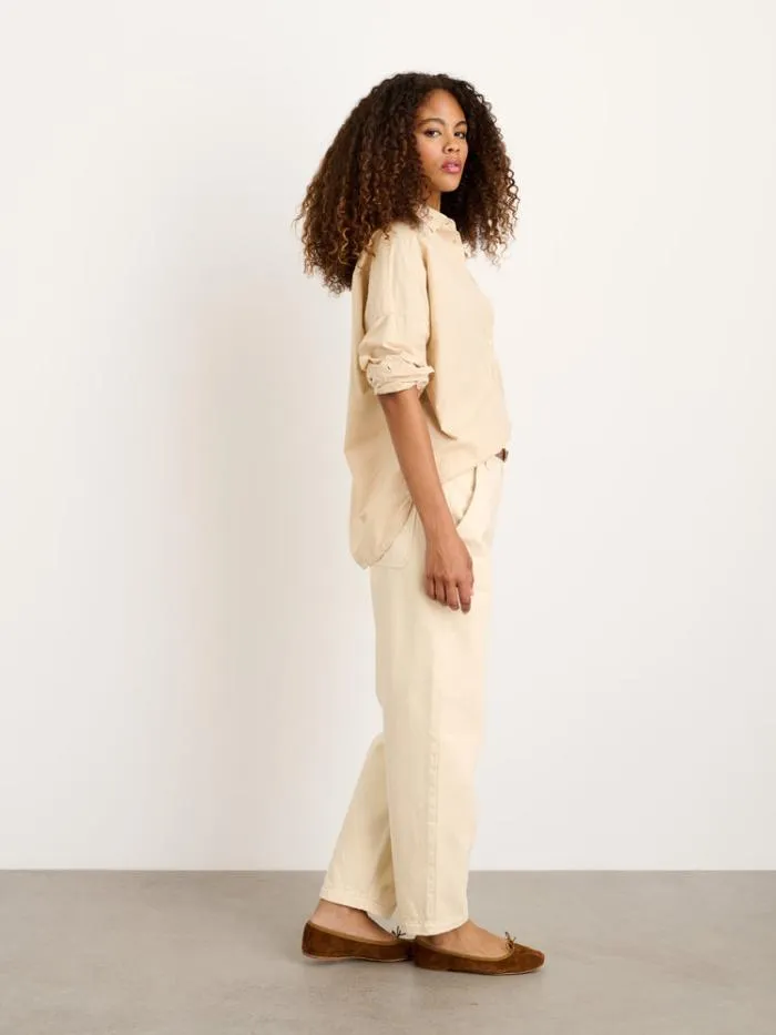 Alex Mill Shirts Tops Jo Shirt In Paper Poplin Almond Milk 8211 Women