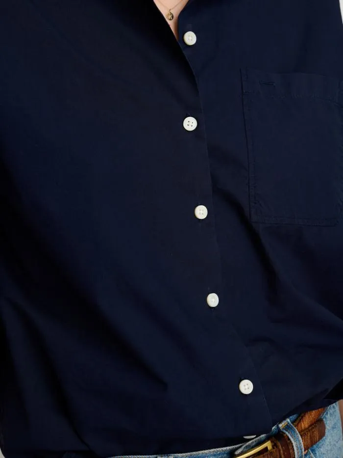 Alex Mill Shirts Tops Jo Shirt In Paper Poplin Dark Navy 8211 Women