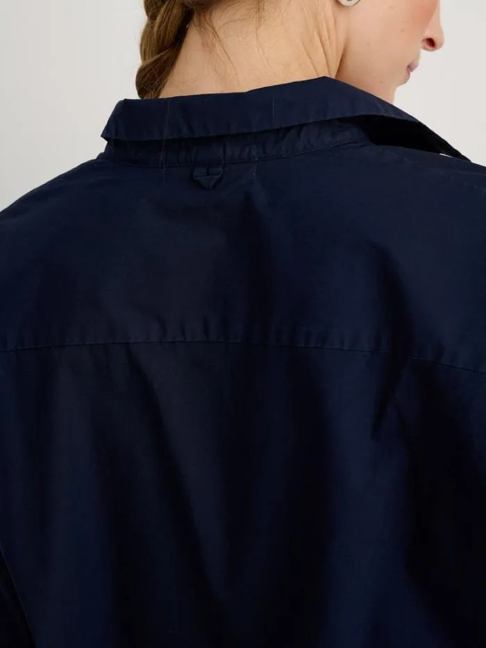 Alex Mill Shirts Tops Jo Shirt In Paper Poplin Dark Navy 8211 Women