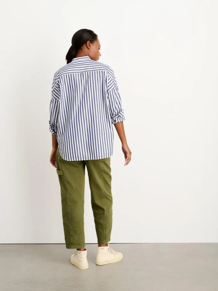 Alex Mill Shirts Tops Jo Striped Shirt In Cotton Navywhite 8211 Women