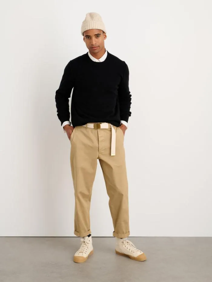 Alex Mill Sweaters Sweatshirts Reverse Seam Sweater In Superfine Merino Wool Black 8211 Men