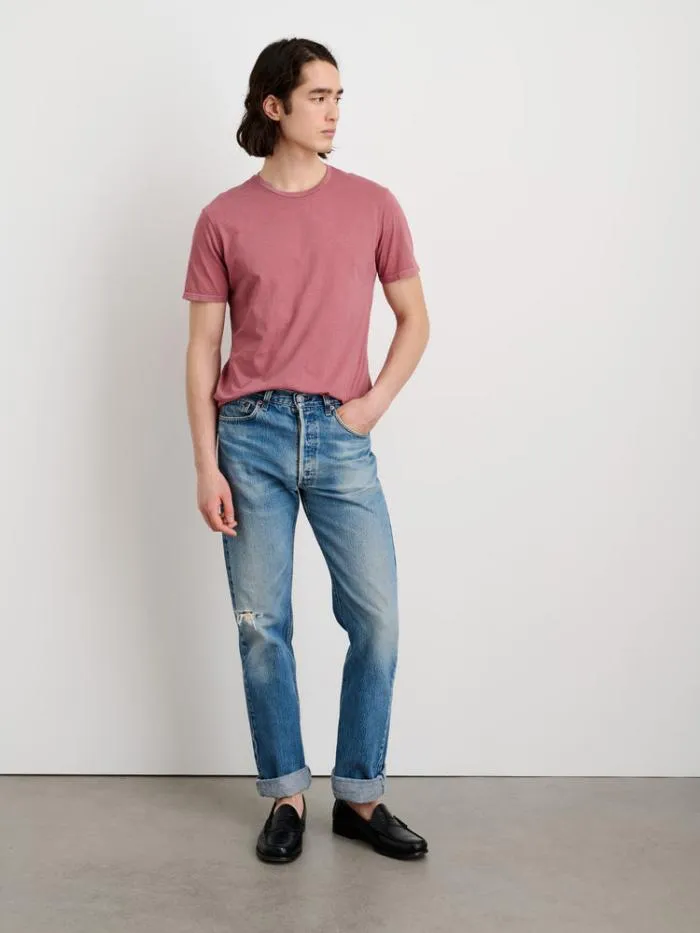 Alex Mill Tees Polos Lightweight Mercer Tee Currant 8211 Men