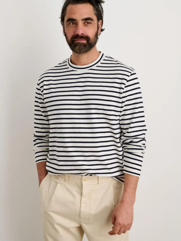 Alex Mill Tees Polos Long Sleeve Striped Tee Naturalnavy 8211 Men