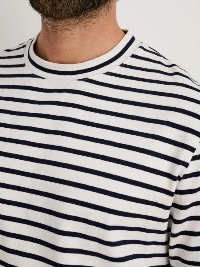Alex Mill Tees Polos Long Sleeve Striped Tee Naturalnavy 8211 Men