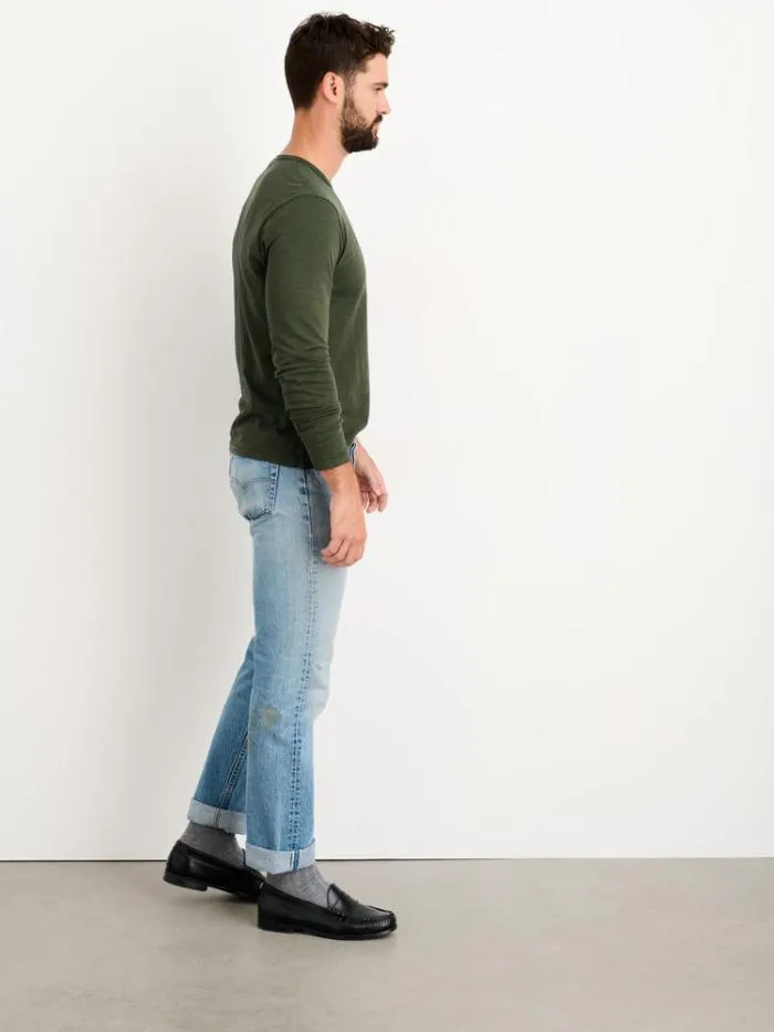 Alex Mill Tees Polos Standard Long Sleeve TShirt In Slub Cotton Deep Forest 8211 Men Alex Mill Tees Polos Standard Long Sleeve TShirt In Slub Cotton Deep Forest 8211 Men