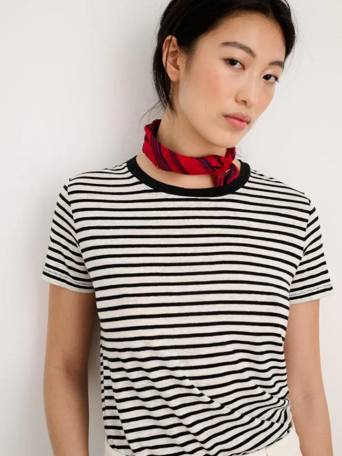 Alex Mill Tees Tanks Prospect Tee In Stripe Blackwhite 8211 Women
