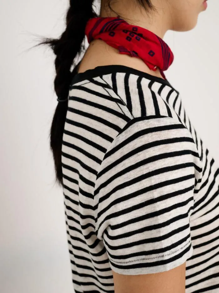 Alex Mill Tees Tanks Prospect Tee In Stripe Blackwhite 8211 Women