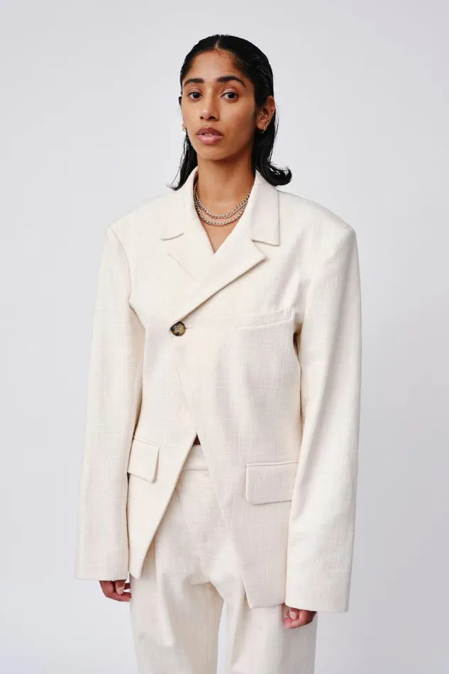 Alora C 8211 Snow White Women Won Hundred Coats Jackets and Blazers