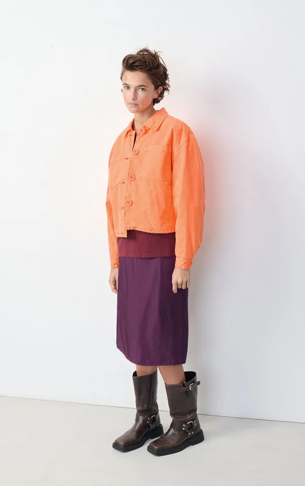 American Vintage Jackets and Blazers Women Jacket Rygybay Fluorescent Fire