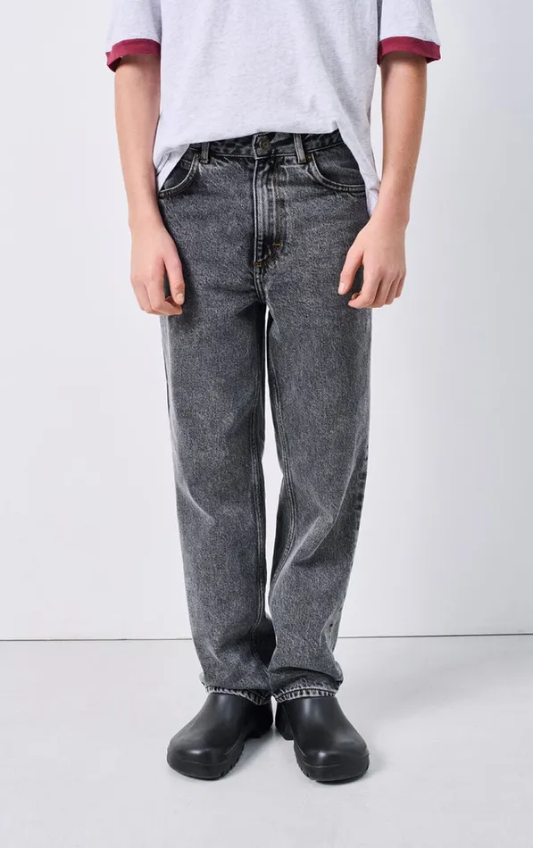 American Vintage Jeans Kids Straight Jeans Yopday Grey Salt And Pepper