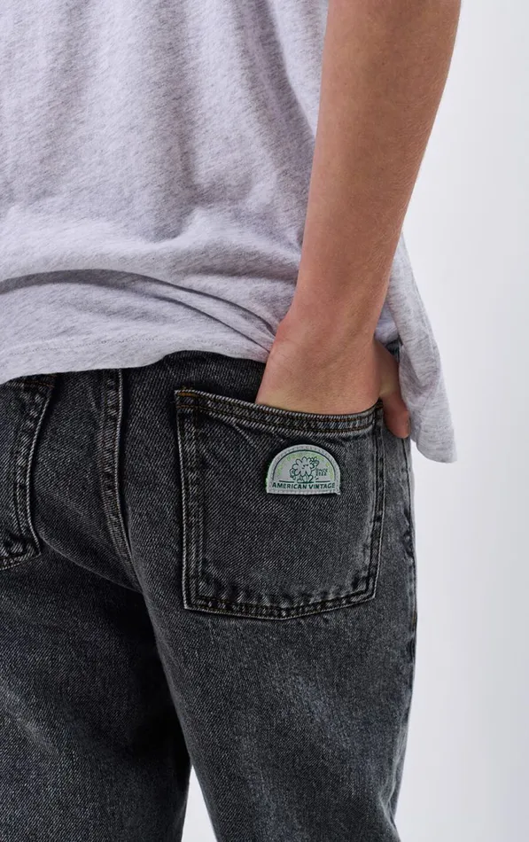 American Vintage Jeans Kids Straight Jeans Yopday Grey Salt And Pepper