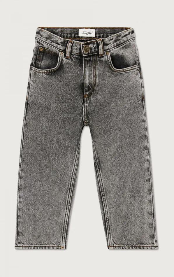 American Vintage Jeans Kids Straight Jeans Yopday Grey Salt And Pepper