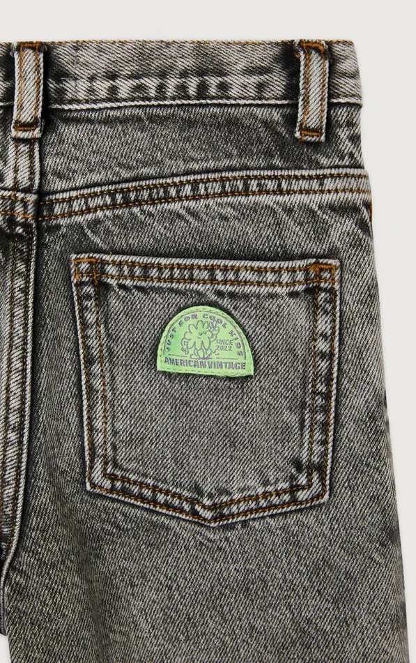 American Vintage Jeans Kids Straight Jeans Yopday Grey Salt And Pepper