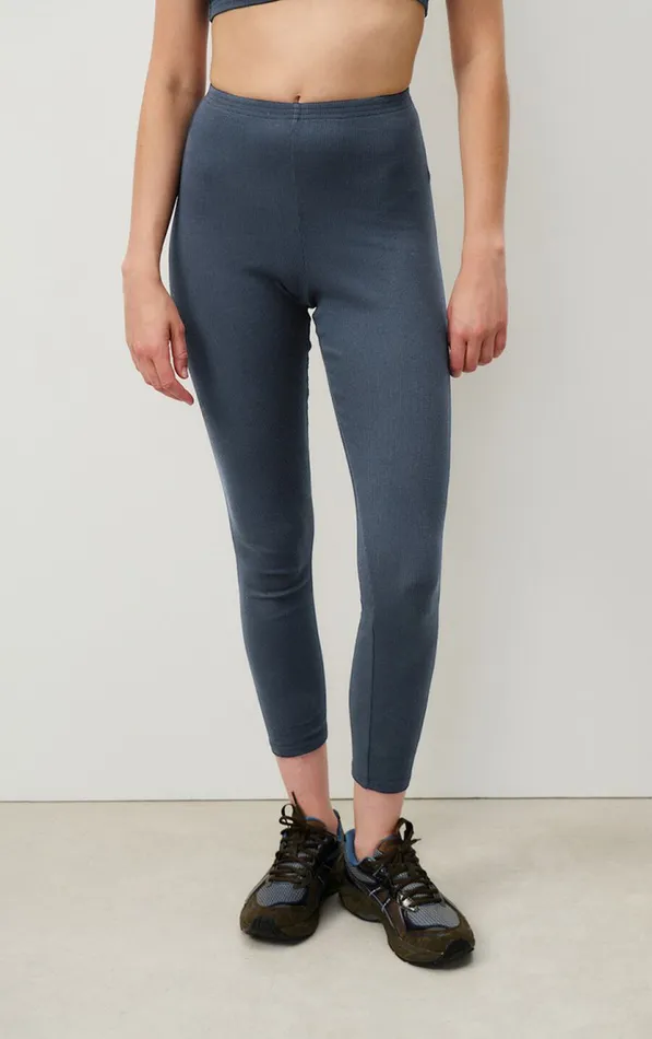 American Vintage Joggers and Leggings Women Leggings Blarow Melange Navy