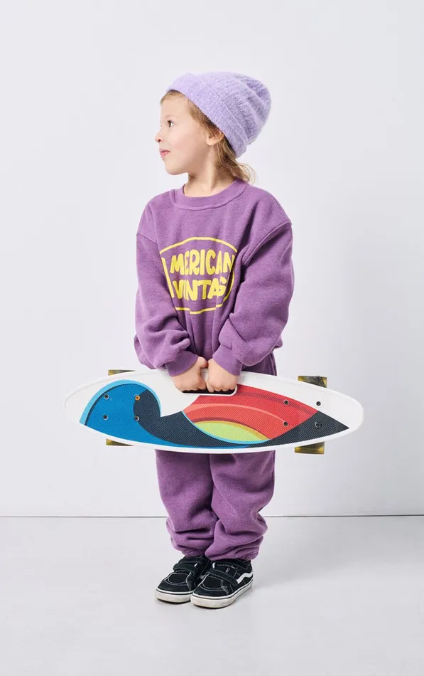 American Vintage Joggers Kids Joggers Doven Overdyed Fig American Vintage Joggers Kids Joggers Doven Overdyed Fig