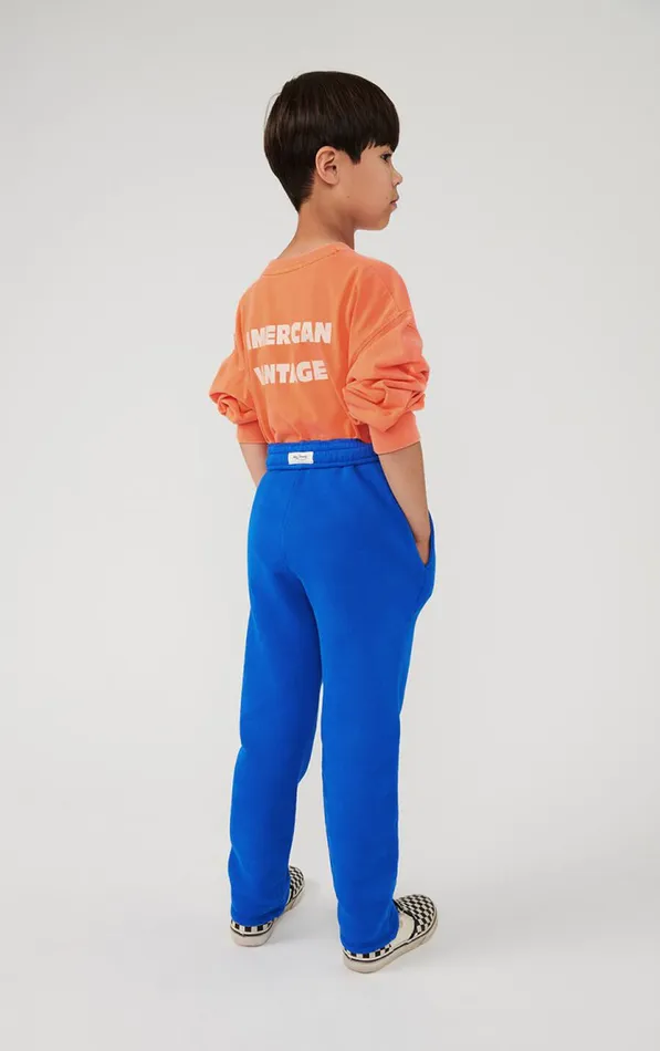 American Vintage Joggers Kids Joggers Izubird Prussian Blue Vintage