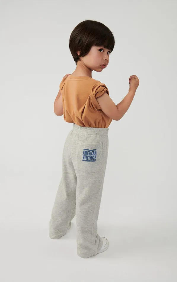 American Vintage Joggers Kids Joggers Zofbay Heather Grey American Vintage Joggers Kids Joggers Zofbay Heather Grey