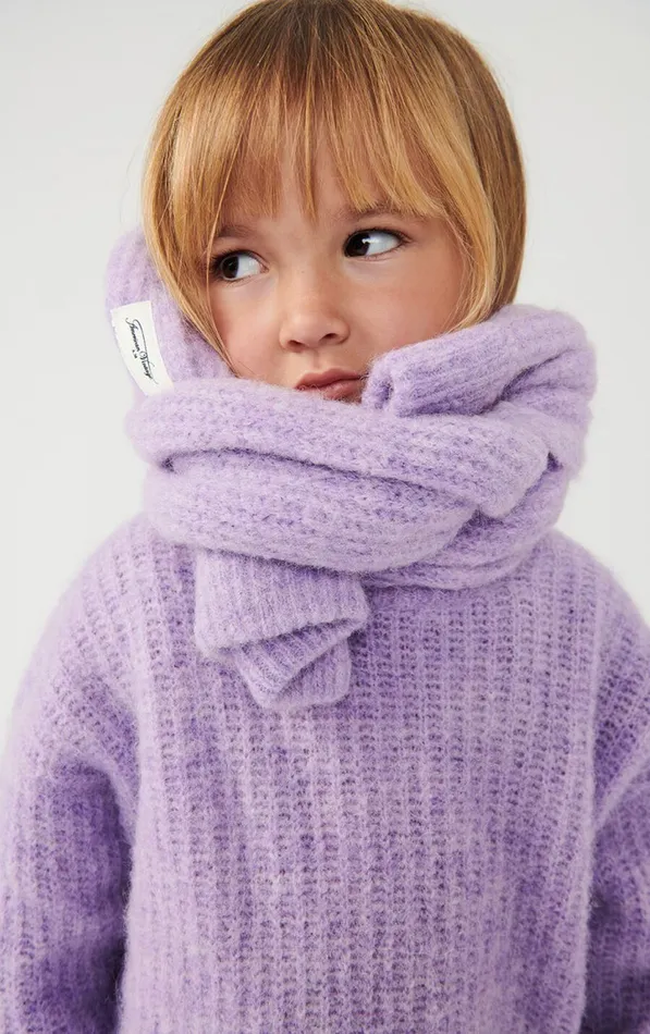 American Vintage Jumpers and Cardigans Kids Jumper East Melange Parme American Vintage Jumpers and Cardigans Kids Jumper East Melange Parme