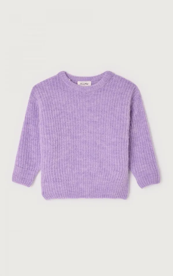 American Vintage Jumpers and Cardigans Kids Jumper East Melange Parme American Vintage Jumpers and Cardigans Kids Jumper East Melange Parme