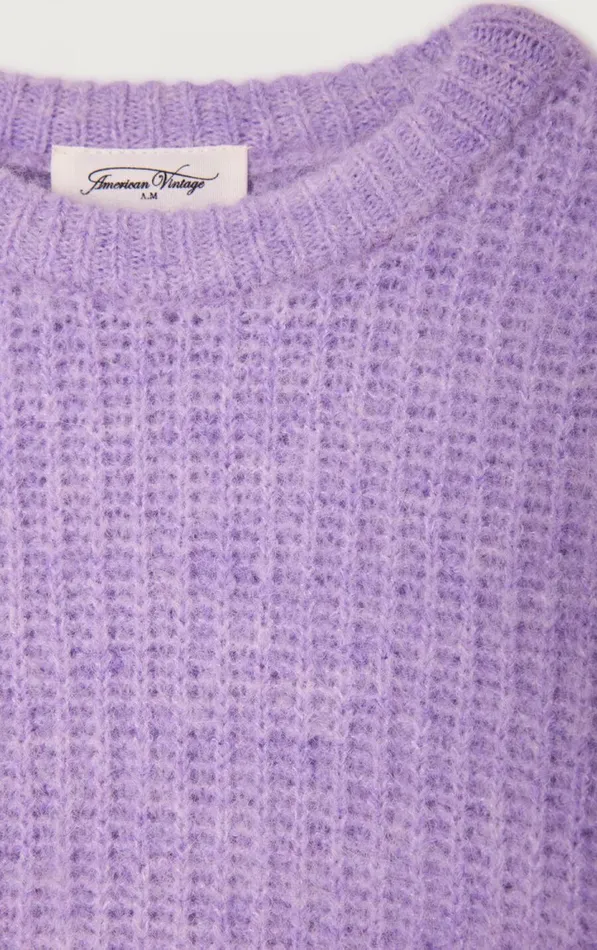 American Vintage Jumpers and Cardigans Kids Jumper East Melange Parme American Vintage Jumpers and Cardigans Kids Jumper East Melange Parme